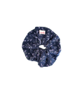 藏青碎花髮圈 Navy Floral Scrunchie