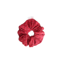 紅色碎花針織髮圈 Red Floral Knit Scrunchie