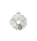 米白田園碎花髮圈 Cream Floral Scrunchie