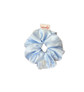 緞面淺藍色蝴蝶發圈 Light Blue Satin Bow Scrunchie