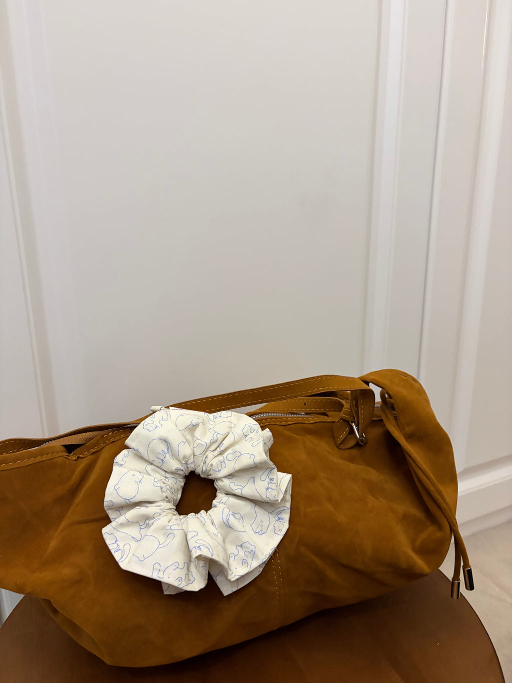 雙層白底貓咪發圈 Double-layer White-base Cat Scrunchie